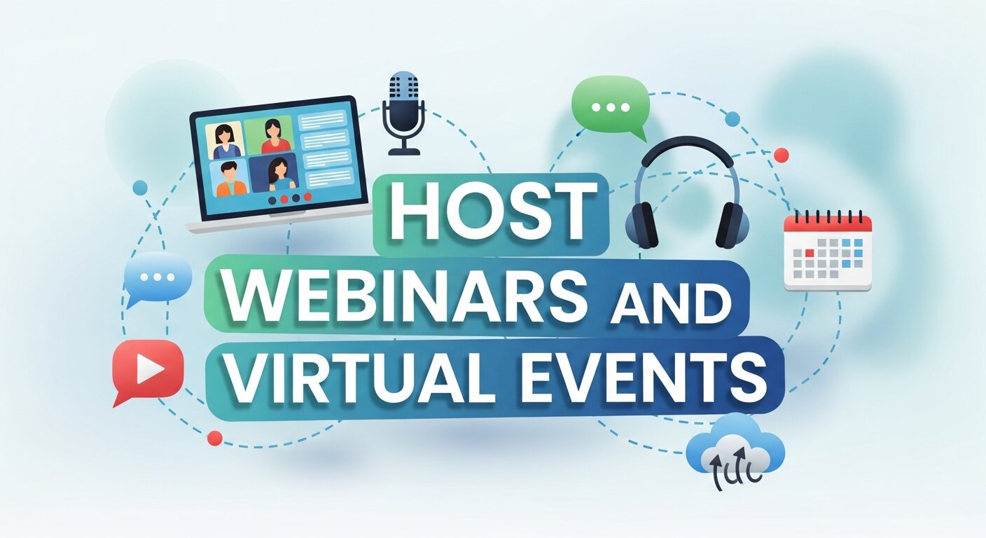 Host Webinars and Virtual Events
