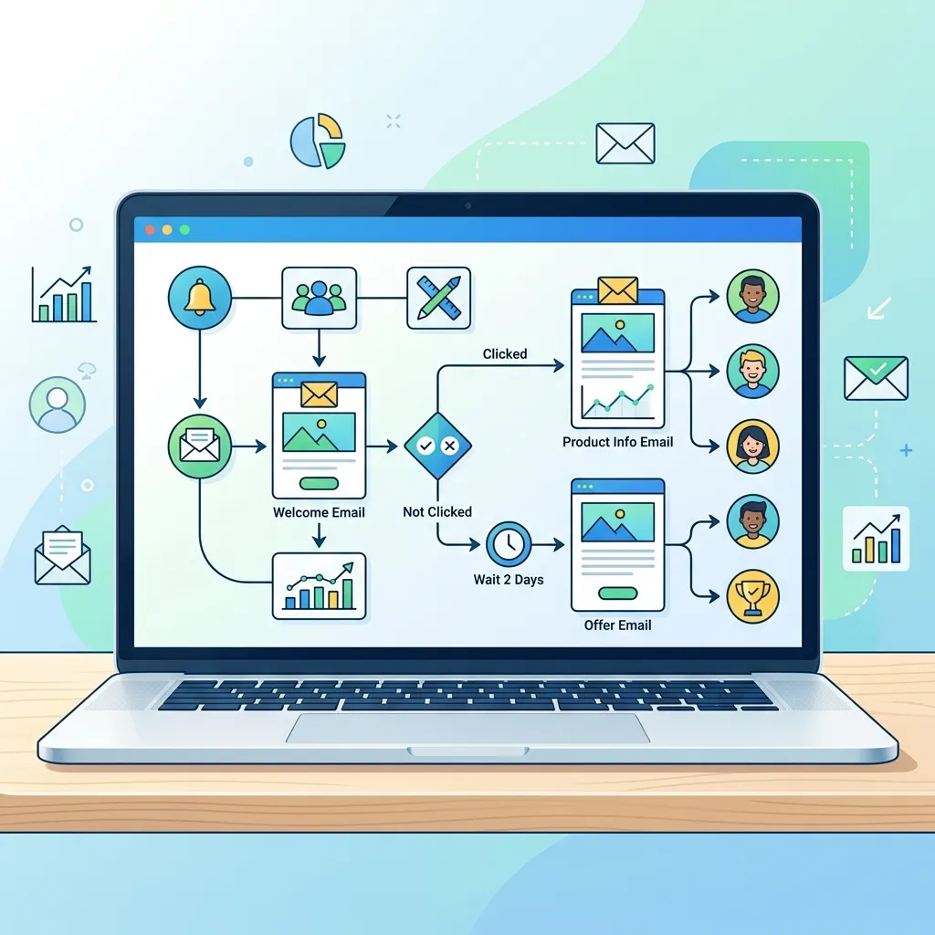 How do you set up an automated email sequence step by step