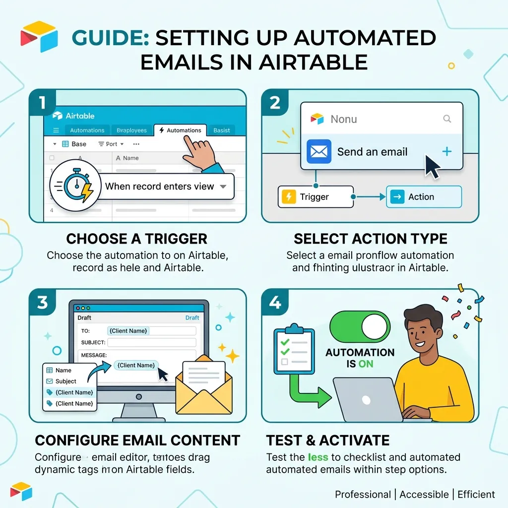 How to set up Airtable automated emails (step by step)