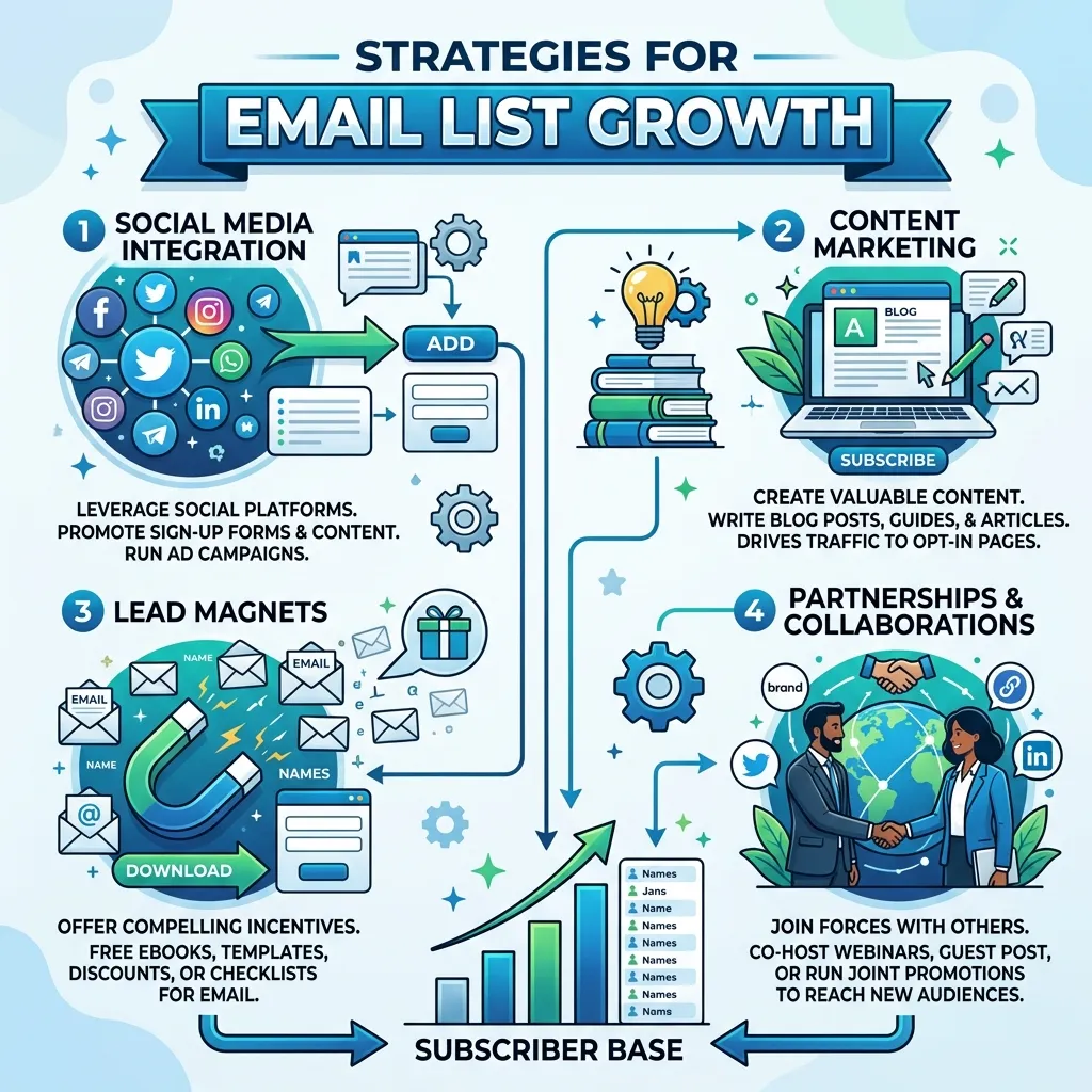 What are the best email list growth strategies