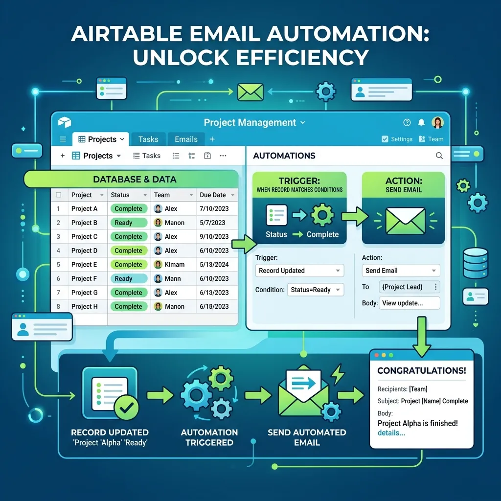 What is Airtable email automation