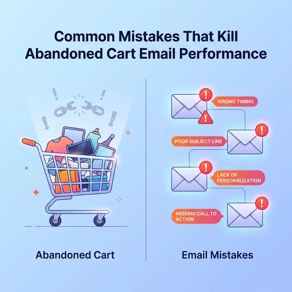 Common Mistakes That Kill Abandoned Cart Email Performance
