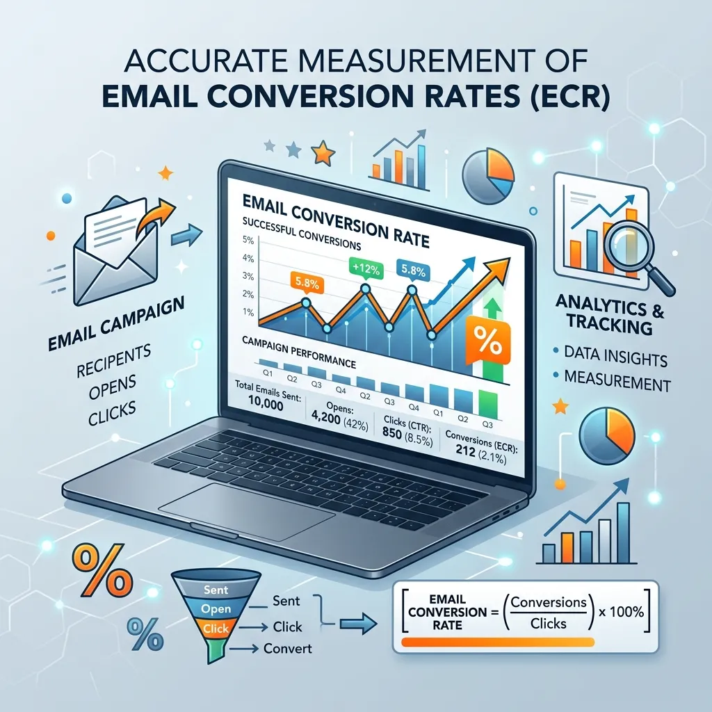 How do you measure email conversion rate accurately